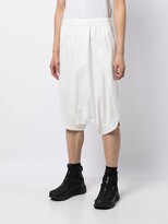 Thumbnail for your product : Julius Cropped Cotton-Jersey Trousers