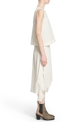 Belstaff Women's 'Ama' Layered Silk Georgette Midi Dress
