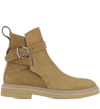 Acne Studios Mustard Yellow Suede Ankle Boots