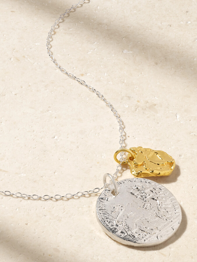 Alighieri The Collisione Recycled Silver And Gold-plated Necklace - One size
