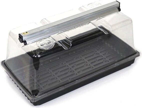 Sunblaster SunBlasterSL1600205T5HOMiniGreenhouseKitwithNanoDome&Double-ThickTrayforFlower,Herbs,andVeggieSeedStartingorPlantPropagation