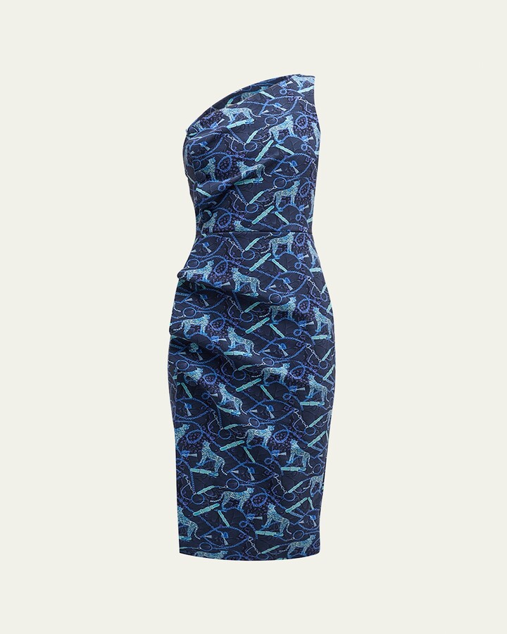 Chiara Boni La Petite Robe Ruffle One-Shoulder Bodycon Dress