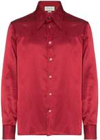 Thumbnail for your product : Gucci embroidered technical satin shirt