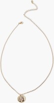 Thumbnail for your product : Forever 21 Women's Rhinestone Disc Pendant Necklace in Gold