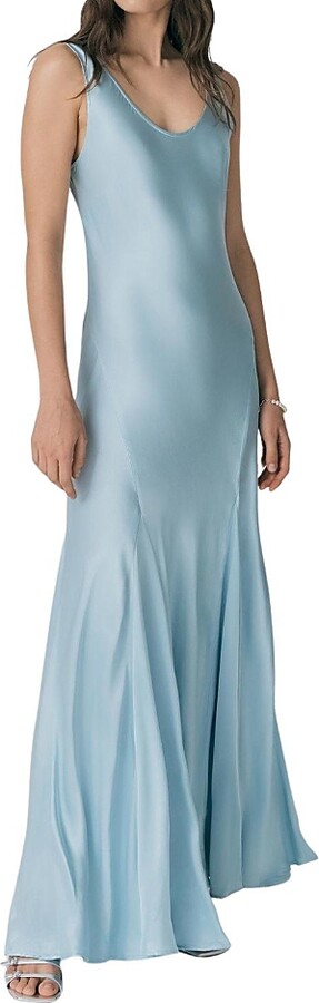 Ghost London Willow Satin Maxi Sip Dress ShopStyle