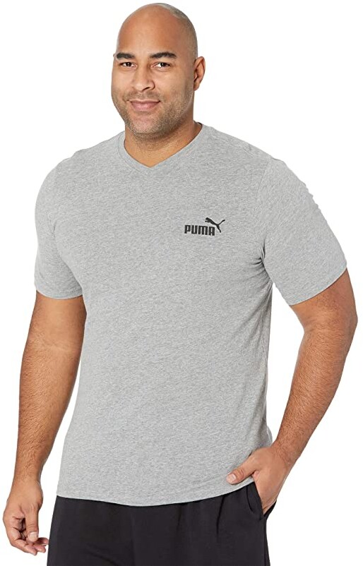 Puma Big Tall Essential V-Neck Tee - ShopStyle T-shirts