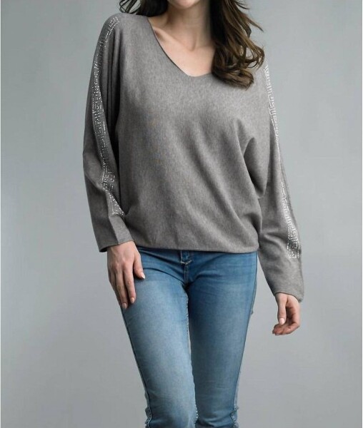 Memo Paris Women'sDolmanSleeveSparkleSweater-TEMPOPARISS/M