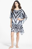 Thumbnail for your product : Echo 'Digital Mosaic Geo' Silk Cover-Up Poncho