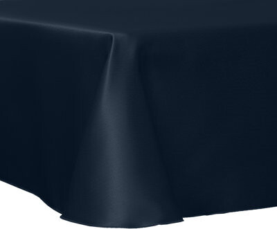 Ultimate Textile -5 Pack- Herringbone - Fandango 60 X 84-Inch Oval Tablecloth, Navy Blue