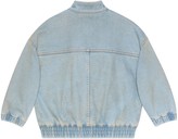 Thumbnail for your product : Gucci Children's denim jacket with GG apple