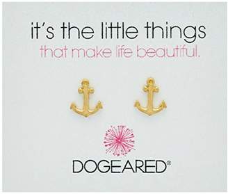 Dogeared It's The Little Things Anchor Stud Earrings