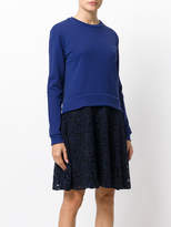 Thumbnail for your product : Carven contrast pleated bottom dress