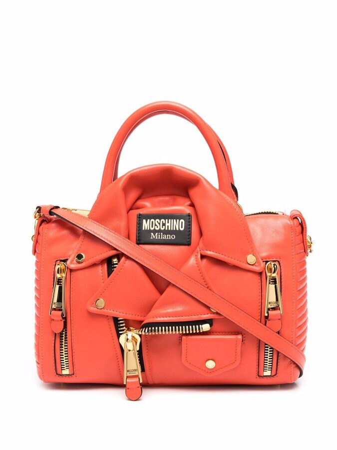moschino biker crossbody bolsa