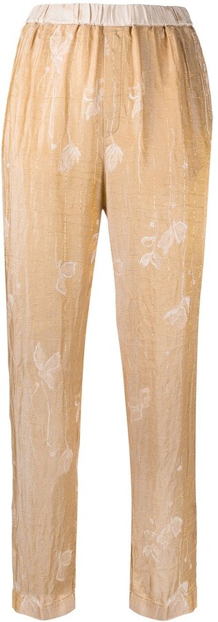 Floral Jacquard Pants | Shop the world's largest collection of 