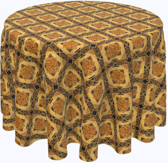 Dakota Fields Exeter Geometric Round Tablecloth