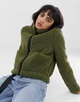 Thumbnail for your product : Noisy May Petite zip through teddy bomber