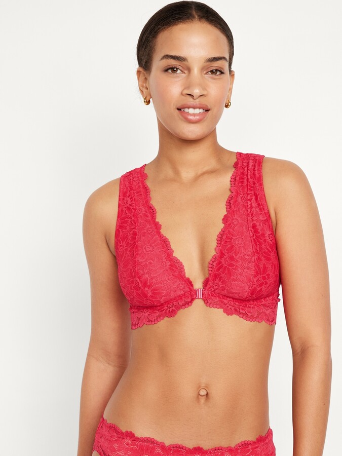 Old Navy Lace Front-Close Bralette Top for Women - ShopStyle Bras