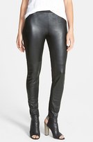 Thumbnail for your product : Eileen Fisher The Fisher Project Leather Trimmed Leggings