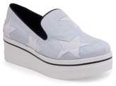 Thumbnail for your product : Stella McCartney Binx Denim Star Platform Sneakers