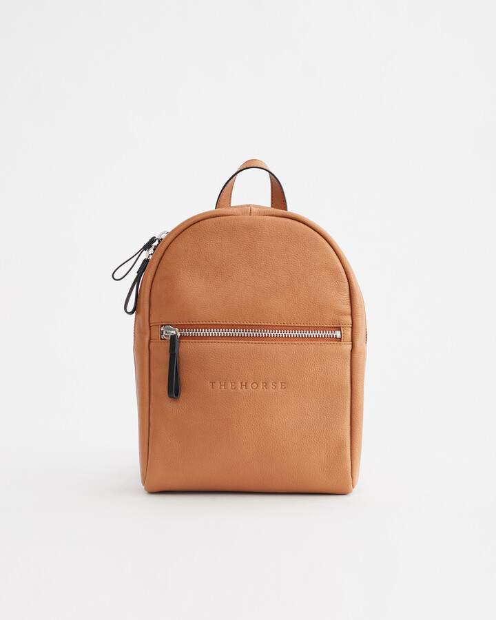 tan leather backpack australia