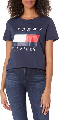 tommy hilfiger logo shirt womens