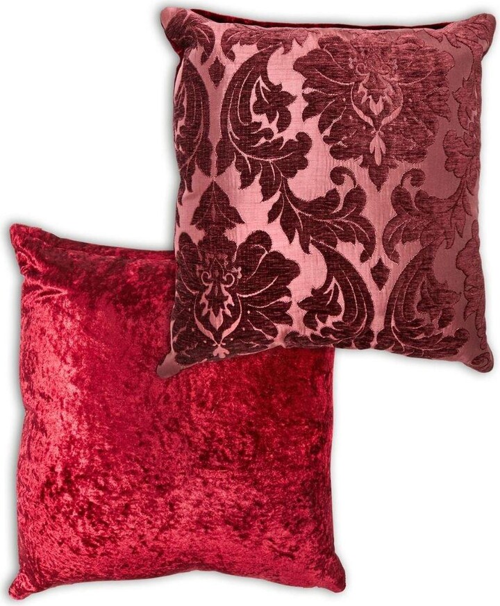 Emma Barclay Damask Faux Velvet Reversible Cushion Cover ShopStyle