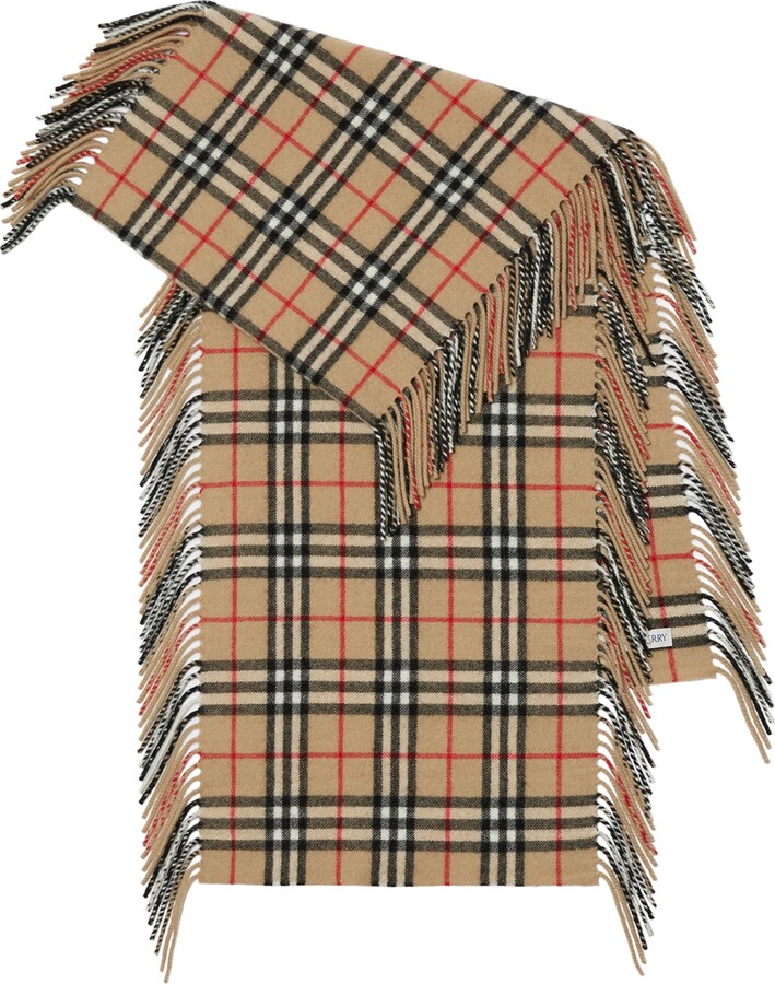 Burberry Cashmere Check Happy Scarf