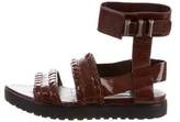 Thumbnail for your product : Alexander Wang Ankle Strap Patent Leather Sandals
