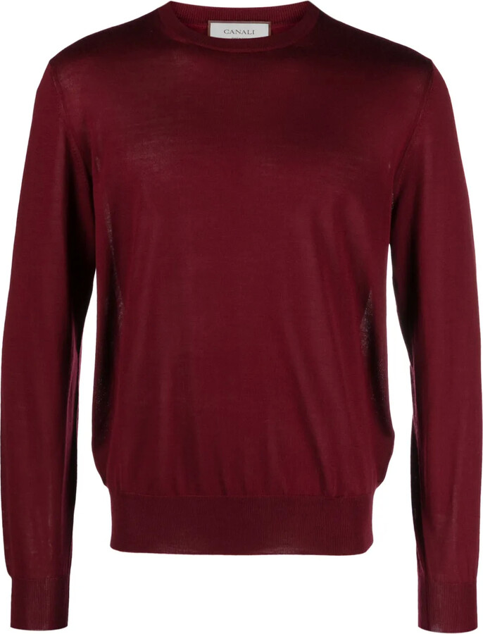 Canali Crew-Neck Fine-Knit Jumper