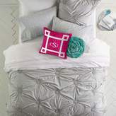 Thumbnail for your product : Pottery Barn Teen Ruched Rosette Quilt, Twin/Twin XL, Light Gray