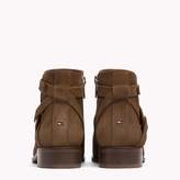 Thumbnail for your product : Tommy Hilfiger Suede Eyelet Strap Ankle Boots