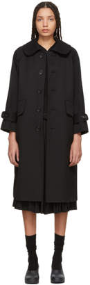 Comme des Garcons Black Wool Oversized Coat