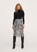 Thumbnail for your product : MANGO Printed midi skirt