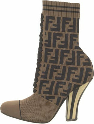 Fendi logo print sock boots Clearance