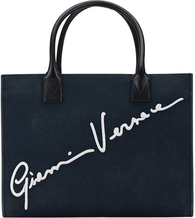 Canvas Leather Tote Bag