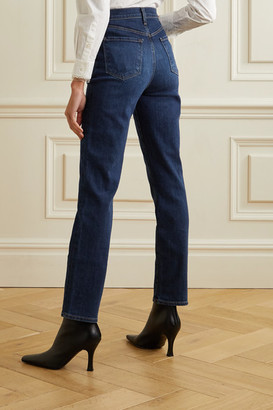 J Brand Teagan High-rise Straight-leg Jeans - Mid denim