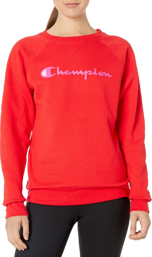 Champion sweater womens red precio Clearance