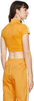 Thumbnail for your product : adidas Yellow Paolina Russo Edition Crop T-Shirt