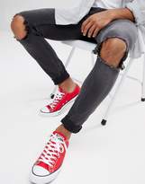 Thumbnail for your product : Cheap Monday Him Spray Ripped Super Skinny Jeans Blow Black