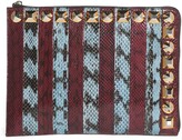 Thumbnail for your product : Fendi Genuine Snakeskin & Leather Clutch