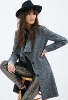 Thumbnail for your product : Forever 21 Longline Tweed Coat