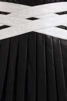 Thumbnail for your product : Stand Studio Leah Pleated Leather Mini Skirt