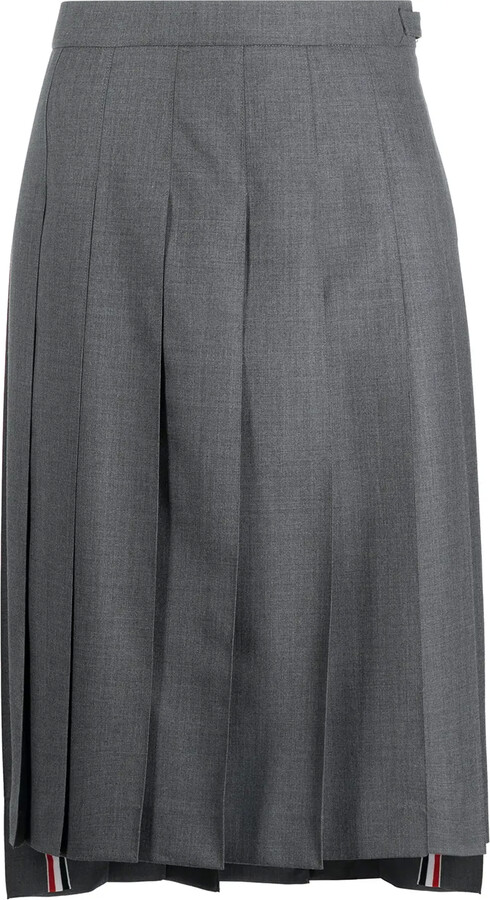 Thom Browne Pleated Midi Skirt