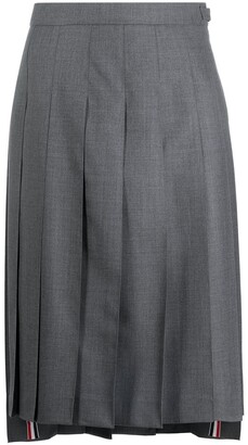 Thom Browne Pleated Midi Skirt