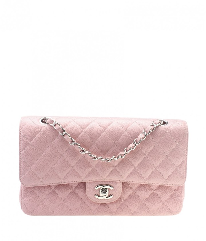 Chanel Timeless/Classique Pink Leather Handbags