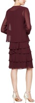 Thumbnail for your product : SL Fashions Long Sleeve Two-Piece Jacket Dress