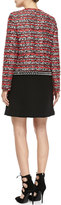 Thumbnail for your product : Milly Merino 3/4-Sleeve Back-Zip Sweater