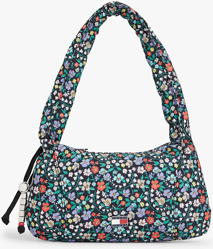 Tommy Hilfiger Women's Tommy Jeans Ruched Floral Shoulder Bag - Multi