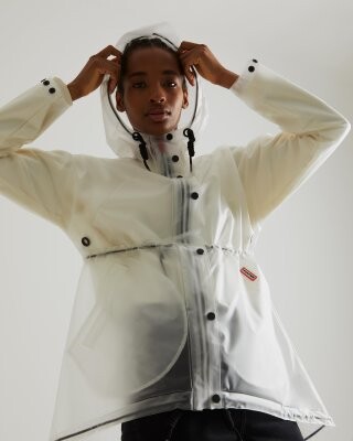 white waterproof jacket