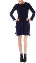 Thumbnail for your product : Vanessa Bruno athé by Babiole Silk Sweater Combo Dress